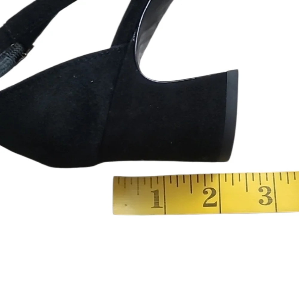 AGL Attilio Giusti Leombruni D'orsay Black Suede Pumps Heels